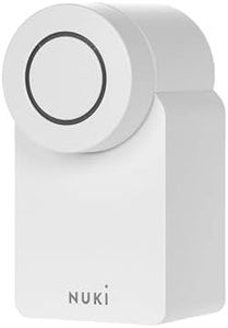 Nuki Smart Lock (4th generation), smart door lock with Matter for keyless entry without modifications, electronic door lock turns your smartphone into a key, for Euro Profile Cylinder, white