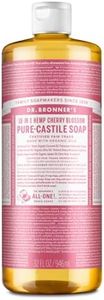 Dr. Bronner's - Pure Castile Liquid Soap - 18-IN-1 Multi-functional Soap for Humans, Homes & Pets - Cherry Blossom Scent - 946ml