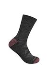 Carhartt Men's Midweight Merino Wool Blend Short Crew Sock, Carbon Heather, Large