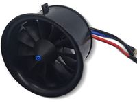 DD 64mm EDF 11 Blades Ducted Fan with 3500KV RC Brushless Motor Balance Tested for 4S RC Jet Airplane