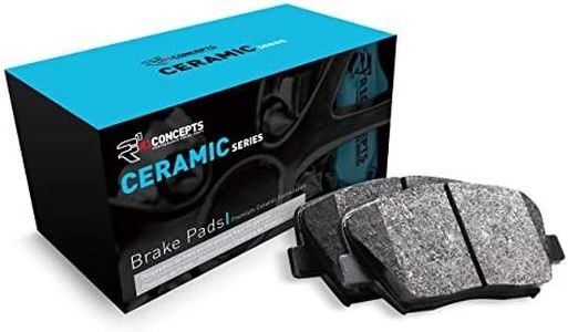 R1 Concepts Rear Ceramic Brake Pads| Automotive Replacement Brake Pads| Fits 2019-2022 Genesis G70; 2018-2022 Kia Stinger