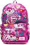 Wondapop Disney Alice in Wonderland Cheshire Cat 17" Full Size Nylon Backpack, Pink, 17", Traditional Backpacks