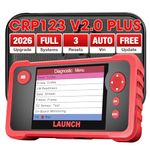 LAUNCH CRP123 V2.0 Plus [2025 New Model] All System Scan Tool with 3 Reset Oil Service/Throttle Relearn/SAS Reset,OBD2 Scanner Diagnostic Tool,Lifetime F-Ree Update