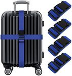 4-Pack Luggage Straps, Adjustable W