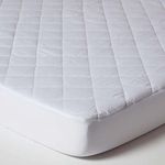 HOMESCAPES Deep Quilted King Size Waterproof Mattress Protector Oeko-Tex Hypoallergenic & Washable Mattress Topper with Fully Elasticated 30 cm Deep Thick Stretch Fabric Skirt