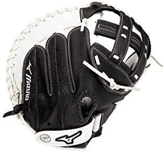 Mizuno GXS90F4 Franchise Series Fastpitch Softball Catcher's Mitt 34", Right Hand Throw , BLACK