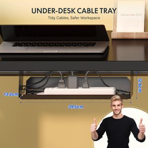 FLEXISPOT Electric Standing Desk – Adjustable Height, Black