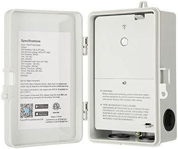 DEWENWILS Pool Timer, WiFi Timer Switch, Heavy Duty 40A 120-277 VAC 2HP, Compatible with Smart Phone, Alexa, Google Assistant, ETL Listed