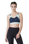 Van Heusen Proactive Women Sports Bra - Cotton Elastane - Anti Bacterial, Wireless, Non Padded, Full Coverage