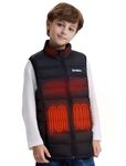 Kids Heated Vest with Battery Pack - 7.4V Rechargeable Lightweight Heated Vest, Boys Girls Electric Heated Coat-XS