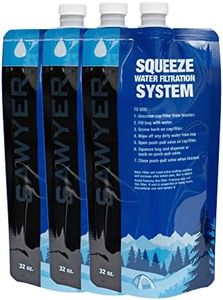 Sawyer Products SP113 Squeezable Pouch for Squeeze and Mini Water Filtration Systems, 32-Ounce, 3-Pack