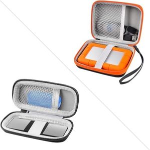 Heart Monitor Case Compatible with AliveCor Kardia Mobile ECG Bundle with Case Compatible with LaCie Rugged Mini 1TB/ 2TB/ 4TB/ 5TB External Hard Drive Portable HDD