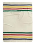 Hudsons Bay Polar Fleece Throw One Size Multi Stripe