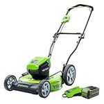 Greenworks 40V 19" Brushless Lawn M