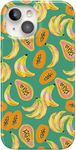 Casely iPhone 15 Case | Papaya Palms | Dippin' Daisy's Tropical Vacation | Compatible with MagSafe | Classic Ultra Slim Case Design