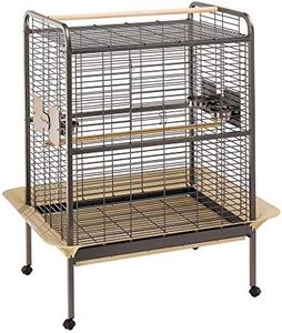 Ferplast Expert 100 Parrot Cage, 124.5 x 100 x 156 cm, Silver