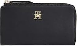 Tommy Hilfiger Women Slim Wallet Large, Multicolor (Black), One Size