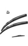 RYU7® Hybrid Wiper Blades Fits- Fortuner Old(2009-2015 model) Front & Rear Wiper Blade(Pack of 3)