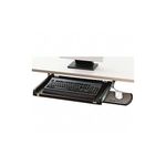 3M Under-Desk for Keyboard Drawer, Gel Wrist Rest with Antimicrobial Product Protection (KD45) Black