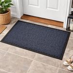 Evideco French Home Goods Indoor Large Door Mat Lisa 48 L x 32 W Inch PP-PVC - Blue