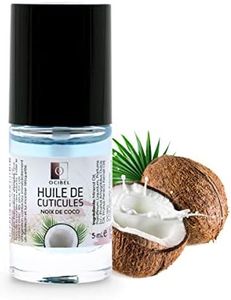 OCIBEL - Huile de cuticule senteur Noix de coco. Hydrater, apaiser, régénérer, nourrir et favoriser la croissance saine des ongles, lot de 1 (1 x 5 ml)