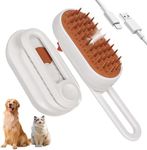 INFOX 1-Pack Cat Steam Brush, 4-in-1 Pet Steaming Grooming Brush for Cats & Dogs
