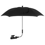 PrimeSportsShop Universal UV Parasol Sun Canopy for Pushchairs and Buggy, Clip on Stroller Umbrella, Baby Buggy Sun Parasol with Adjustable Fixing Clamp