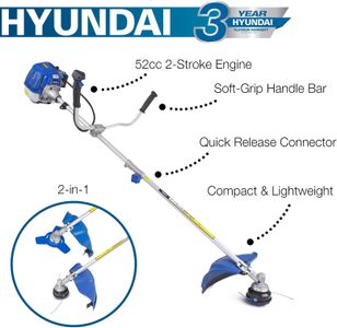 Hyundai 52cc Petrol Grass Strimmer – Powerful Garden Trimmer