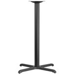 Flash Furniture 30'' x 30'' Restaurant Table X-Base with 3'' Dia. Bar Height Column