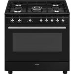 Concert 90cm Dual Fuel Range Cooker - Black