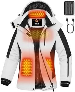 Women Heated Jacket Battery Pack Included Ski Snow Snowboard Coat Glamping Tent Essentials Ice Skating Accessories Snowmobile Equipment Skiing Outfits Suits Extremely Cold Weather Overlanding Gear