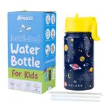 SOLARA Water Bottle for Kids | Kids Water Bottle for Boys | Sipper Bottle for Kids | Thermosteel Kids Bottle | Stainless Steel Water Bottle for Kids | Straw Bottle for Kids | Galaxy