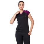 berge' Ladies Polyester Dry Fit Western Shirts & Tshirts for Women, Quick Drying & Breathable Fabric, Gym Wear Tees & Workout Tops (Black Colour) L