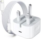 iPhone Fast Charger, 20W USB C iPhone Charger Plug with 1M Fast Charging Cable, Type C Fast Charger Compatible with iPhone 14/14 Plus/14 Pro/14 Pro Max/13 12 11 X XR XS SE/Pad