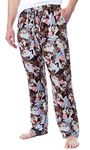 INTIMO Looney Tunes Mens' Character Tasmanian Devil Taz Sleep Pajama Pants (Medium) Black