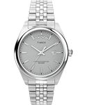 Timex Men's Trend 41 mm Watch - Stainless Steel Stainless Steel Bracelet Gray Dial Stainless Steel Case TW2V67900