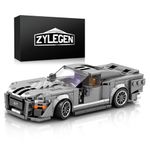 ZYLEGEN Shelby GT500 Building Toy for Boy Teen Gift Giving or Collection,Collectible Sports Car Technology Car Building Kit,DIY Toys for Boys Age 3-12(476pcs)