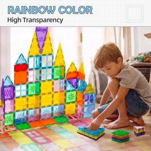 Xekel Magnetic Building Blocks Set, 120-Piece STEM Toy