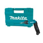 Makita DF001DW 3.6V Li-ion Screwdriver supplied with an 18 Piece Bit Set in a Carry Case