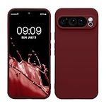 kwmobile Case Compatible with Google Pixel 9 Pro XL Case - Protective Slim TPU Phone Cover - Soft Matte Finish - Bordeaux Violet