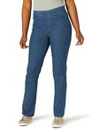 chic classic collection Women's Easy Fit Elastic Waist Pull On Pant, Mid Shade, 18 Petite