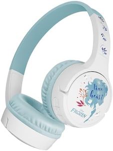 Belkin X Disney, Special Disney 100 Mickey & Friends Edition, Safe Wireless On-Ear Kids Headphones with Mic, 30 Hours Playtime - White (Disney- Frozen Elsa White)