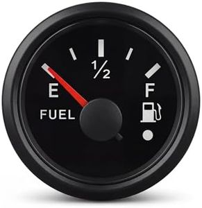 Adjustable Fuel Gauge, Ideal for Custom Tank Projects & DIY Builds, Black