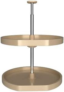 Rev-A-Shelf 20" D-Shape Lazy Susans 2-Shelf, Natural