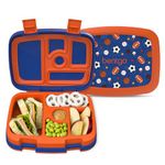 Bentgo Kids Prints Leak-Proof, 5-Compartment Bento-Style Kids Lunch Box - Ideal Portion Sizes for Ages 3 to 7 - BPA-Free, Dishwasher Safe, Food-Safe Materials (Sports)