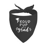 JXGZSO 1 Piece Graduation Dog Pet Bandana Proud Pup of A Grad Dog Bandana Graduation Announcement Gift (Proud Pup CA)