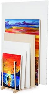 Falling in Art Large Wooden Art Storage Rack - Canvas Drying Stand for Artworks, Frames, Canvases, Drawing Boards, Prints, Panels, Paintings Display