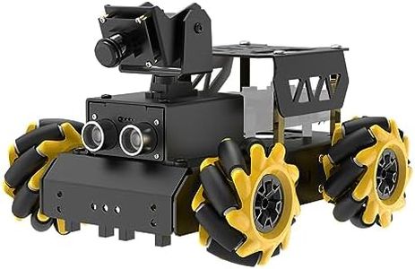 Hiwonder AI Vision Raspberry Pi Robot Car Kit Mecanum Wheels Robot, 2DOF HD Camera Python Programming Open Source DIY Robot Kit for Teens(Without Raspberry Pi Board)