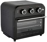 COMFEE' Retro Air Fryer Toaster Oven, 7-in-1, 1250W, 14QT Capacity, 4 Slice, Fry, Bake, Broil, Toast, Warm, Convection Black, Perfect for Countertop (CO-A101A(BK))