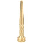 STYDDI 6" Brass Garden Water Hose Nozzle, Jet Stream Hose Nozzle with 3/4-Inch, 7 GPM 80 PSI, High Pressure Super Sweeper Nozzle for Clean Patios, Driveways, Sidewalks, Yard, Vehicles, Deck